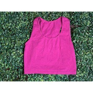 NVGTN Pink Cropped Workout Tank Top Size M